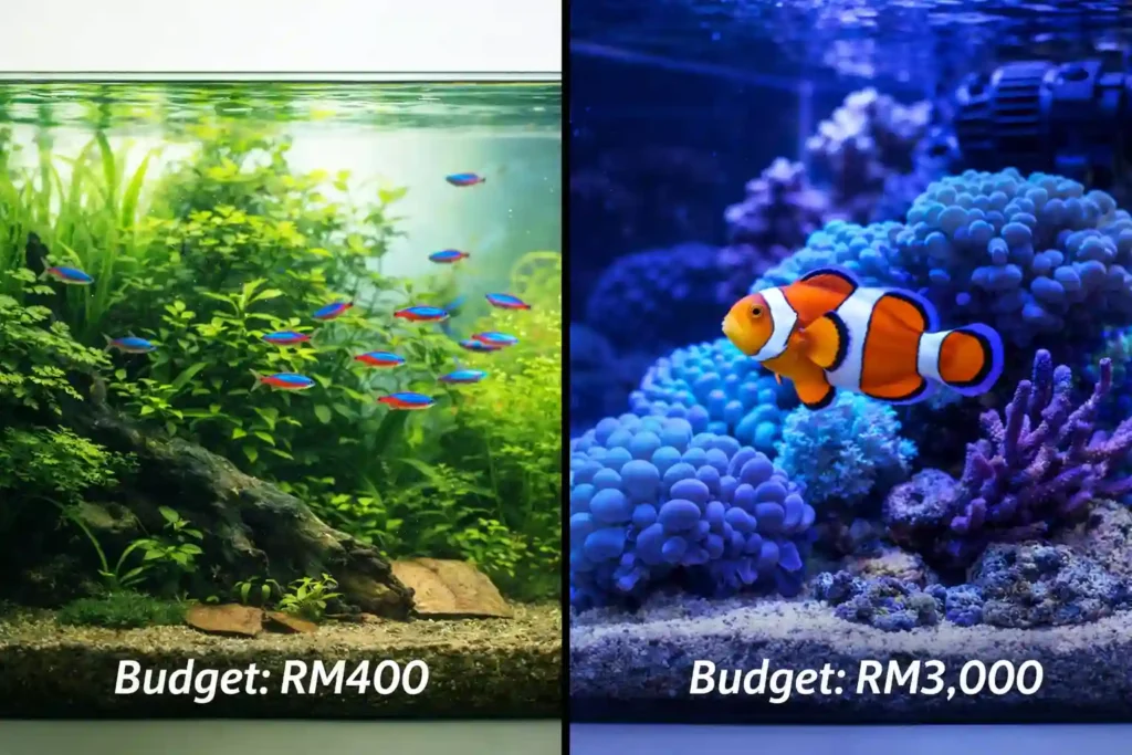 Freshwater vs. Saltwater Aquarium: The Honest Cost in Malaysia