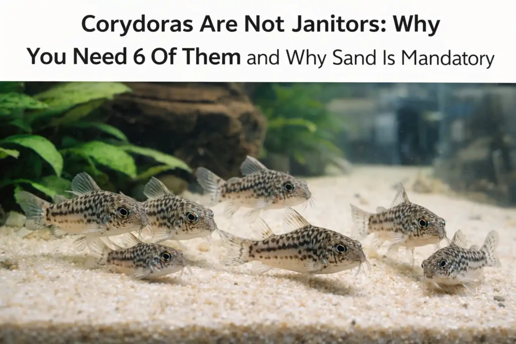 Corydoras are NOT Janitors: Why You Need 6 of Them (And Why Sand is Mandatory)